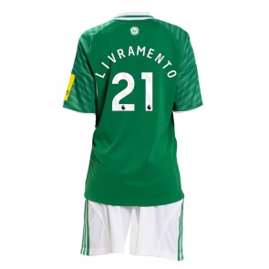 Newcastle United Tino Livramento #21 Dětské Venkovní dres komplet 2025-26 Krátký Rukáv (+ trenýrky)